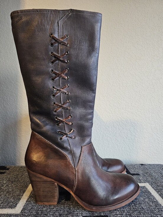 ROAN Shoes - Roan By BED STU Women's Tall Leather Boots - Brown